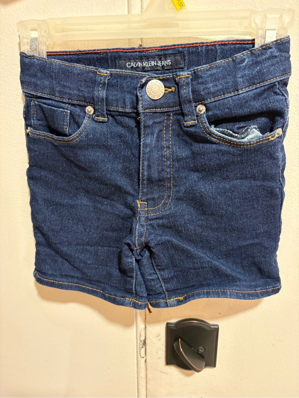 Calvin Klein Dark Wash boys denim shorts